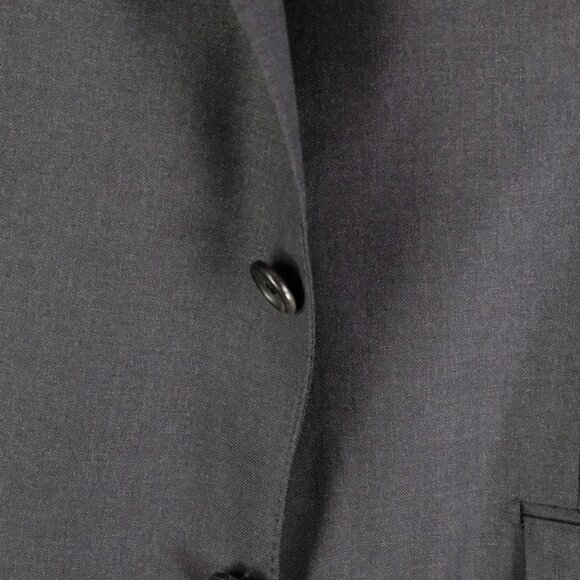 Hickey Freeman Blazer Mens 42 Regular Gray Traveler Wool Suit Jacket Made USA - Picture 4 of 15